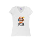 SPACE - Women's Jersey V-Neck Tee