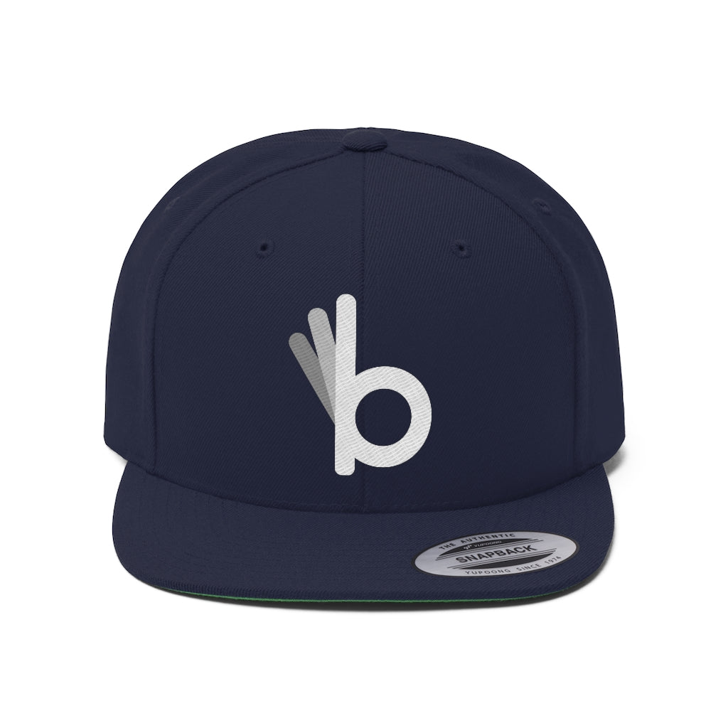 Unisex Flat Bill Hat