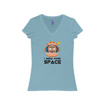 SPACE - Women's Jersey V-Neck Tee